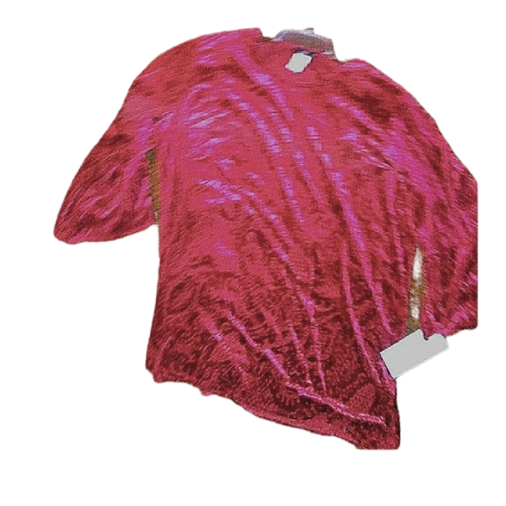 Lark Lane burn out velvet tunic top NWT